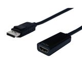 Standard DisplayPort 1.2 naar HDMI 1.4 adapter (4K 30 Hz) / zwart - 0,15 meter