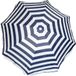 Gebro Parasol - blauw/wit - gestreept - D120 cm - UV-bescherming - incl. draagtas
