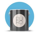 Livingwalls PURO Premium muurverf c3002 - schilderverf met zeer hoge dekking - matte hoogwaardige binnenverf in blauw - 2,5 l
