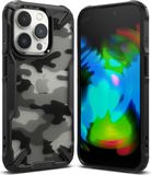 Ringke Fusion X iPhone 14 Pro Hoesje Back Cover Camo Zwart