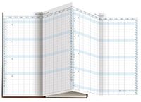 Exacompta - 172622E - Navulverpakking Exaplan 17 accordeon - 8 x 17,5 cm - januari tot december 2025