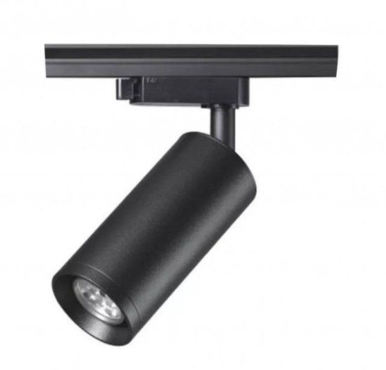 BlinQ 3 Fase Rail armatuur met GU10 Fitting, Zwartkleurige behuizing