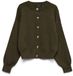 VERO MODA gebreid vest - donkergroen