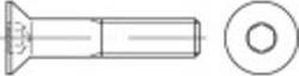 TOOLCRAFT Verzonken schroeven M4 30 mm Binnenzeskant (inbus) DIN 7991 ISO 10642 RVS 100 stuk(s)