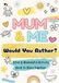 Mum & Me Would You Rather?: A Fun & Meaningful Activity Book for Kids & Parents to Share Together