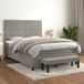 Maison Exclusive - Sommier à lattes de lit et matelas gris clair 140x200cm velours