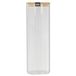 COOK CONCEPT KA4373 voorraadpot, 2 l, borosilicaatglas, bamboe, transparant, 10,3 x 10,3 x 30 cm