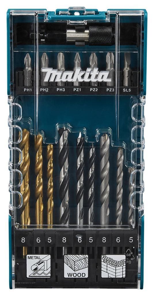 Makita D-74887 Boor- en Schroefbitset 17-delig in Casette