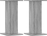 vidaXL Speakerstandaards 2 stuks 30x30x60 cm bewerkt hout grijs sonoma