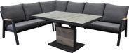AVH-Collectie Montenegro hoek loungeset 5-delig verstelbaar met tafel antraciet