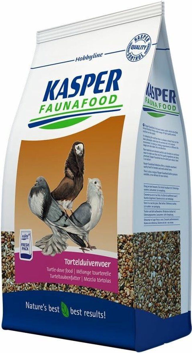 Kasper Faunafood Tortelduivenvoer - 4x - 3 kg - Voordeelpakket