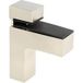 Siso Étaux carré pour tablettes en verre et bois avec épaisseur de tablette 4 - 40 mm, aspect acier inoxydable