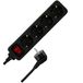 REV 0512278555 stekkerdoos, meervoudige stekkerdoos 4-voudig, 1,4 m, 3500 W, zwart
