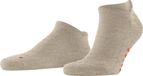 FALKE Keep Warm kort eenkleurig wol sneakersokken enkelsokken unisex beige - maat 42-43