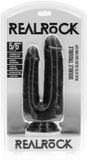 RealRock by Shots Shots BV Double Trouble Dildo 5"/6" - 12,7/15,2 cm - Black
