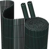 Merkloos 0.8x5m PVC Privacyscherm Tuinafscheiding & Balkonscherm Groen