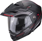 Scorpion ADX-2 Carrera Mat Zwart-Rood Adventure Helm