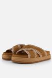 Warmbat Nullagine Slipper Dames Bruin Suède