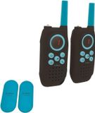 Lexibook talkie-walkie, portée de 5 km, adapté à la communication individuelle et de groupe, avec lampe de poche intégrée, noir