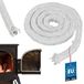 KOTARBAU® Vuurvaste glasvezel kachelafdichtingskoord 25 x 25 mm 2m schoorsteenafdichting kachelafdichting kacheltape