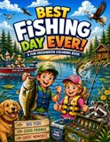 Best Fishing Day Ever: A Fun Freshwater Kids Coloring Book