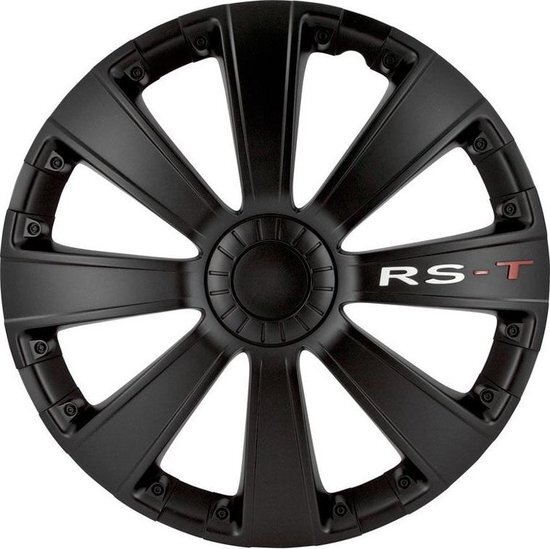 AutoStyle 4-Delige Wieldoppenset RS-T 14-inch Zwart