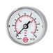 Riegler 102440-4162 Standardmano, CrNi-staal, G 1/4 midden achter 0-1,6 bar, Ø 50, 1 st.