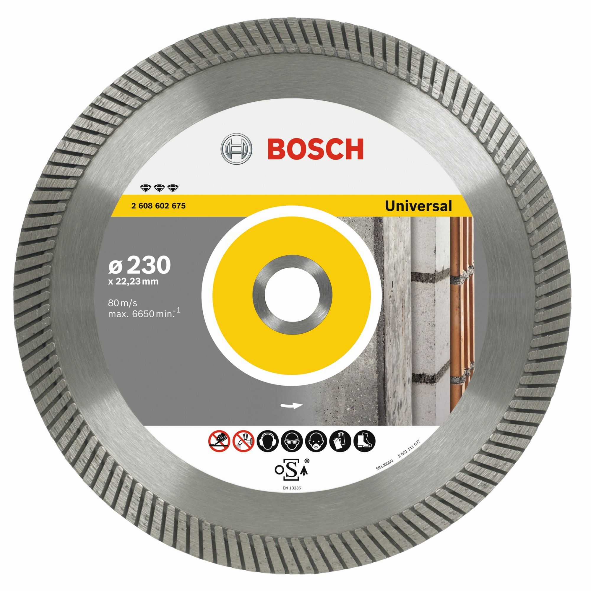 Bosch Diamantdoorslijpschijf Best for Universal Turbo 125 x 22