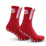 FS FitSockr Gripsocks FitSockr Gripsokken Voetbal 2 Paar - Rood - Maat 44-48