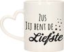 Bellatio Decorations Mok voor zus - zwart - keramiek - 300 ml