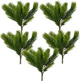 Anna's Collection Everlands Branche de sapin - 5x - vert - L25 cm - branche artificielle