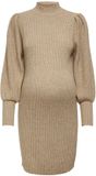 ONLY MATERNITY ONLY OLMKATIA L/S DRESS KNT NOOS Dames XXL Viscose Polyamide Polyester Gestreept Bruin