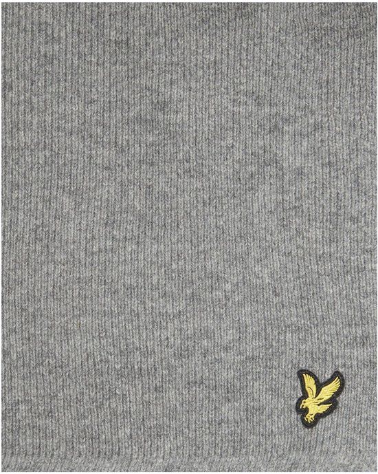Lyle & Scott Racked Rib Scarf Heren Sjaal - Grijs