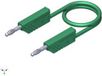 SKS Hirschmann CO MLN SIL 100/1 Meetsnoer Banaanstekker 4 mm Banaanstekker 4 mm 1.00 m Groen 1 stuk(s)
