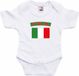Bellatio Decorations Shoppartners Bv Italia baby rompertje met vlag - wit - unisex - korte mouw - katoen - maat 56