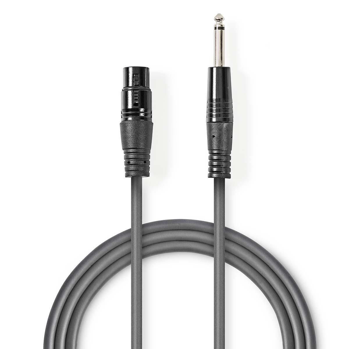 Nedis COTH15120GY15 - Audio kabel - 1.5 m - Grijs