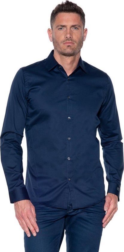 Long Sleeve Shirt Cobra - Dress Blues - Men - Size L - Blue
