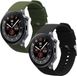 kwmobile 2x horlogebandjes geschikt voor OnePlus Watch 3 / 2 / 2R / Oppo Watch X2 bandje - Smartwatch bandjes van TPU - Activity tracker horloge band in zwart / donkergroen