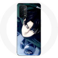 Maniacase Etui voor Oppo A74 5G Anime Attack of the Titans Levi Ackerman Poster