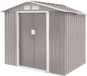 Hattoro S100 Abri de jardin - 213x117x185cm 3,6m³ Toit à deux pans - Gris clair