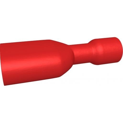 BizLine Kabelschoen/ Vlaksteker Geïsoleerd Vrouwelijk Rood 0,5-1,5mm2 - 6,3 x 0,8 mm