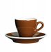 Cilio Espresso Kopje met Schotel 50ml Bruin Porselein