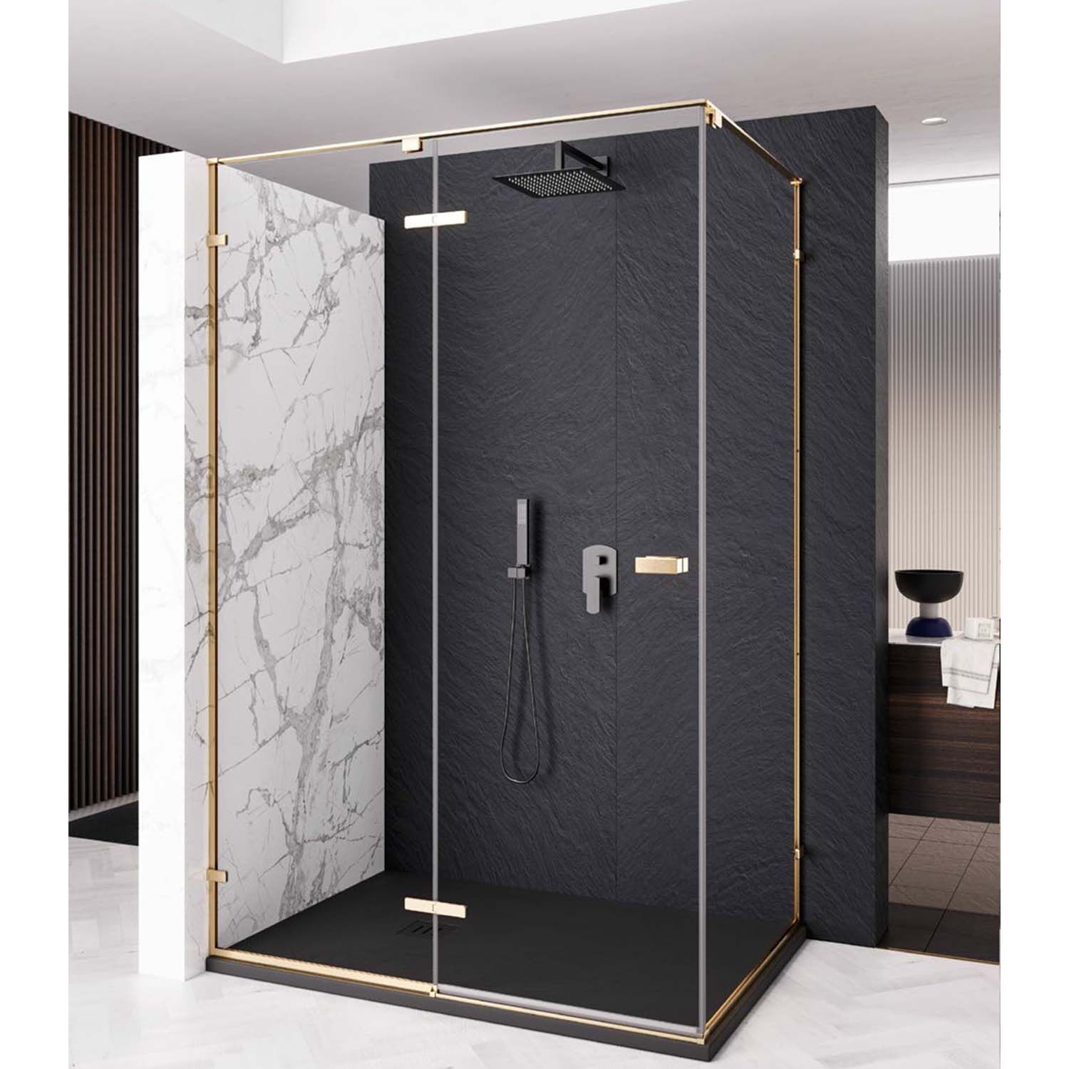 Lacus Zijwand lacus s. Pietro 70x200 cm aluminium profiel goud