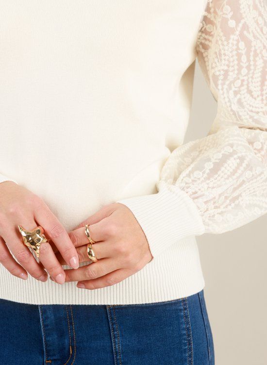 YEST Ilarie Tops - Antique White - maat 46