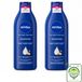 Nivea Lait pour le corps - 72h d'hydratation - Peau sèche à très sèche - 400 ml - Grand format - 2 pièces
