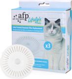 AFP Lifestyle 4 Pets Lotus Ceramic Fountain Filter Replacement - Waterfilters - Waterfontein filter voor de AFP Lotus Ceramic Fountain - 3 Stuks