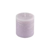 Homéa Pillar Candle Ø 6.8 x H 7 cm, Rustic, Linen Color
