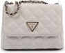 GUESS Giully II Mini Compound Convertible Flap Bag Cream White