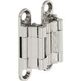 Häfele Charnière Sepa-Mini pour épaisseur de bois à partir de 11 mm pour arrêt invisible, nickel poli