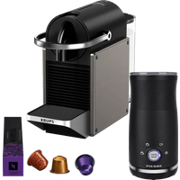 Krups Nespresso Pixie XN306T + Pierre Milk Frother